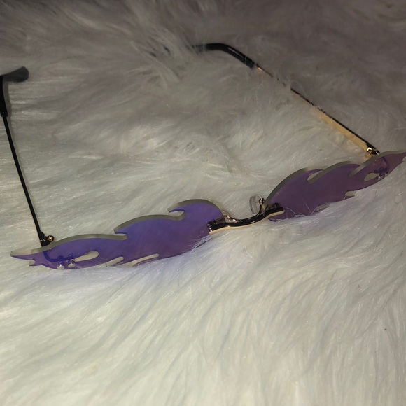 Multicolored Fire Flame Sunglasses - Picture 2 of 4